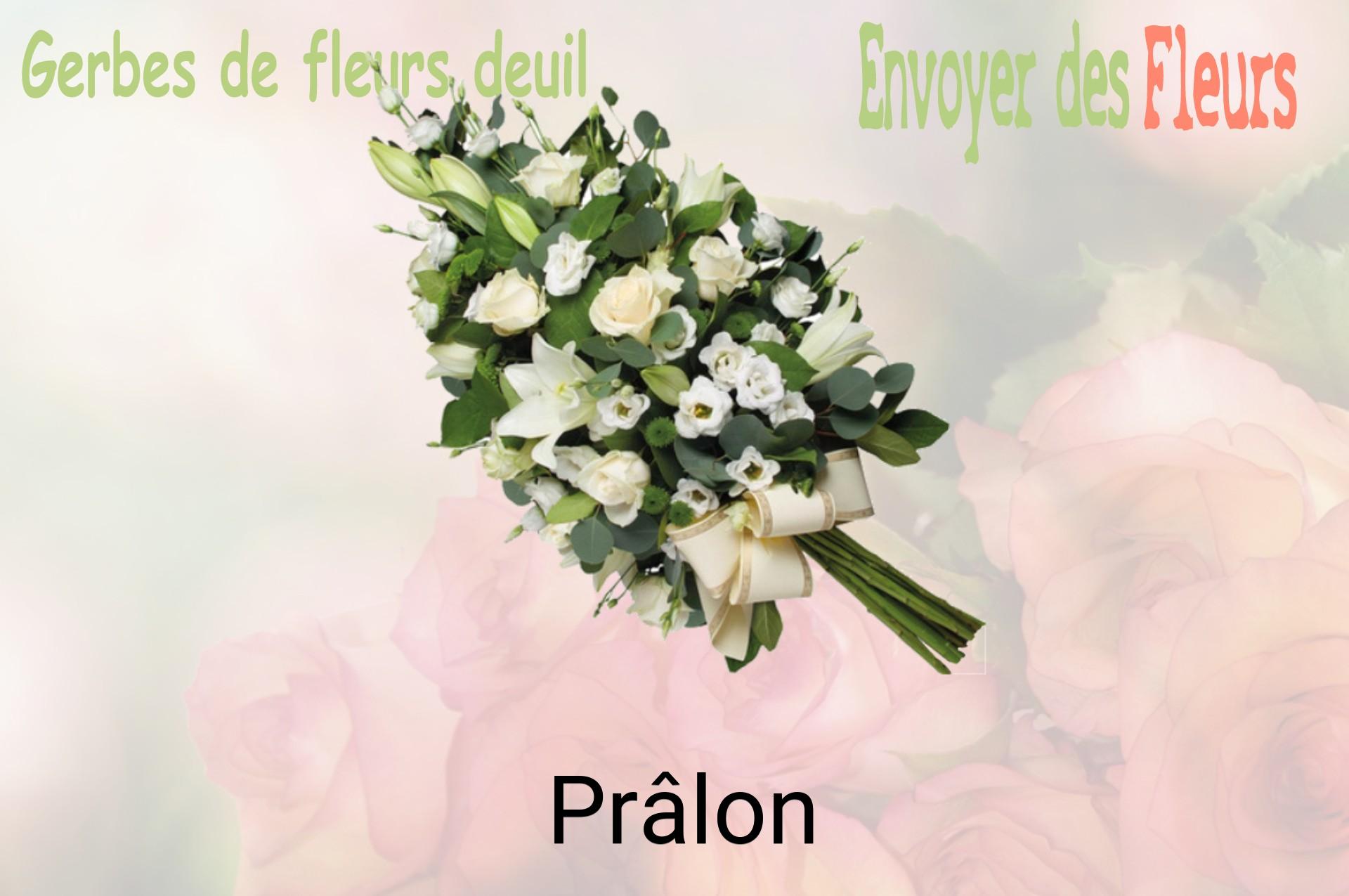 Gerbe de fleurs de deuil livrée à Prâlon